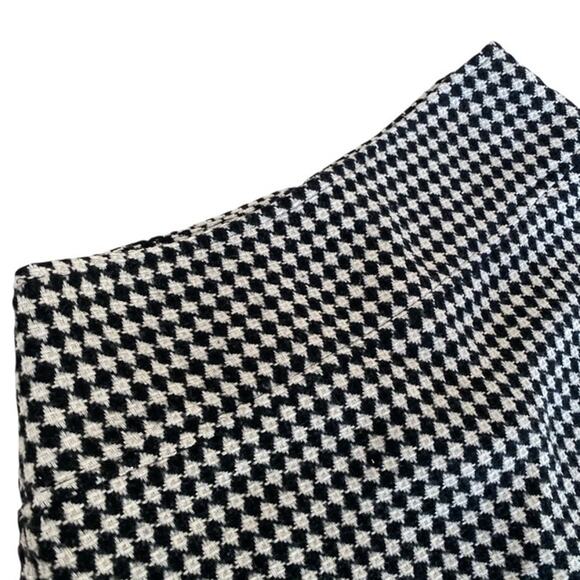 Talbots Black and White Check Wool Pencil Skirt - Size 10 - Picture 4 of 5
